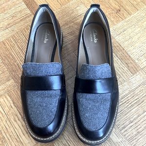 Clarks Artisan black/grey loafer